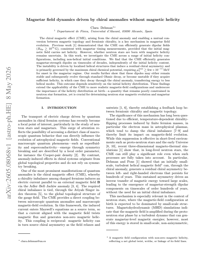 First page