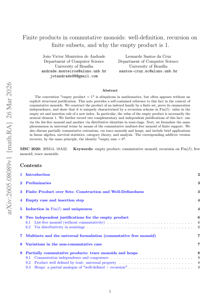 First page