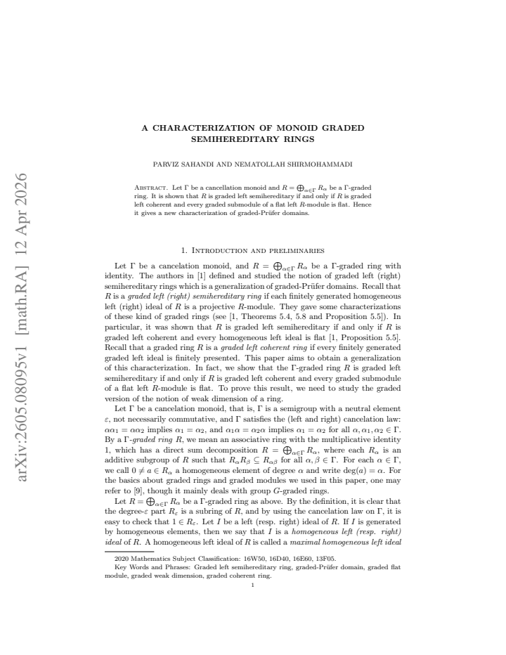 First page