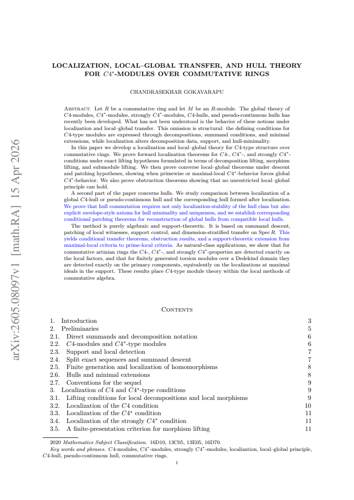 First page