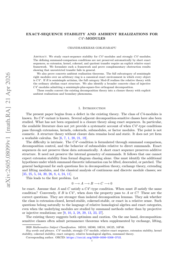 First page