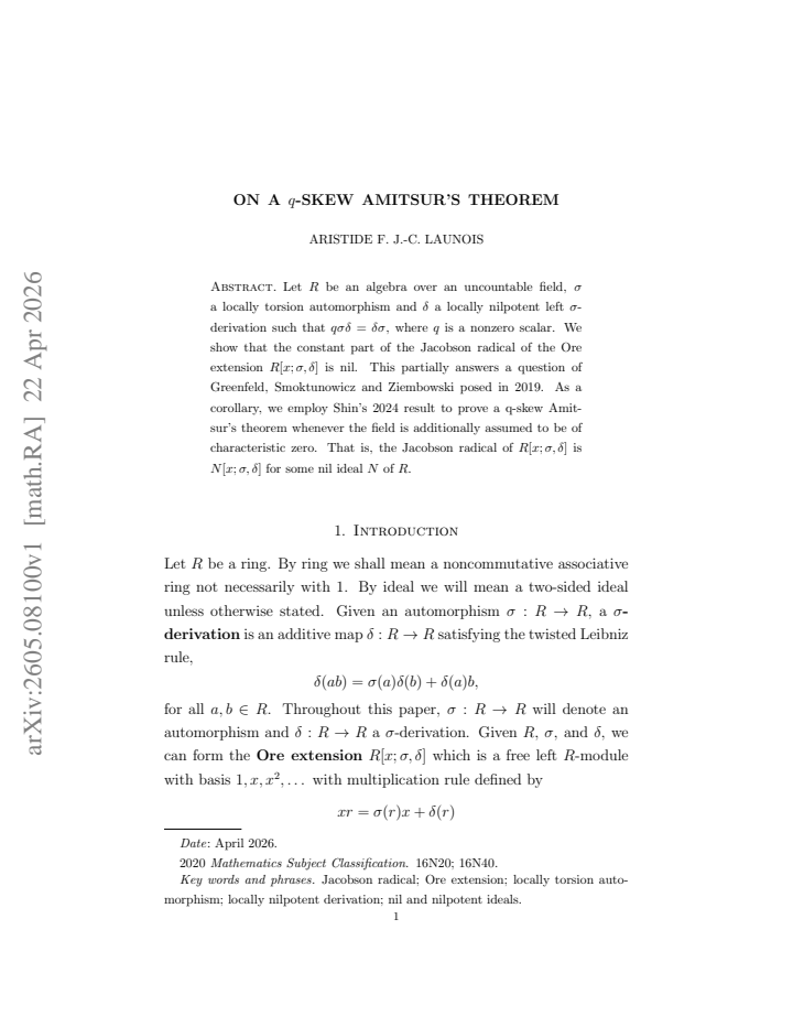 First page