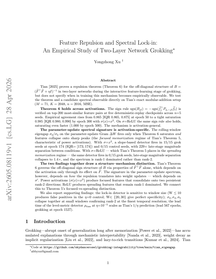 First page