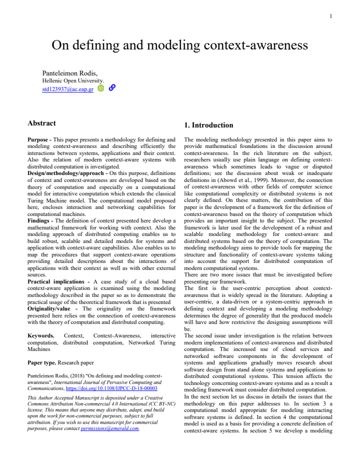First page