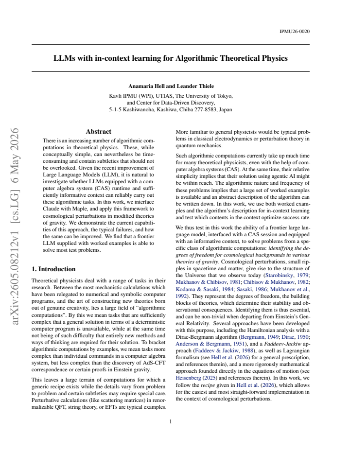First page