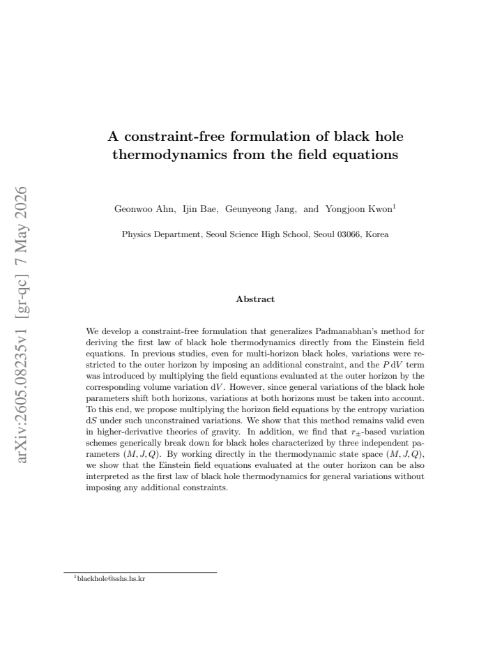 First page