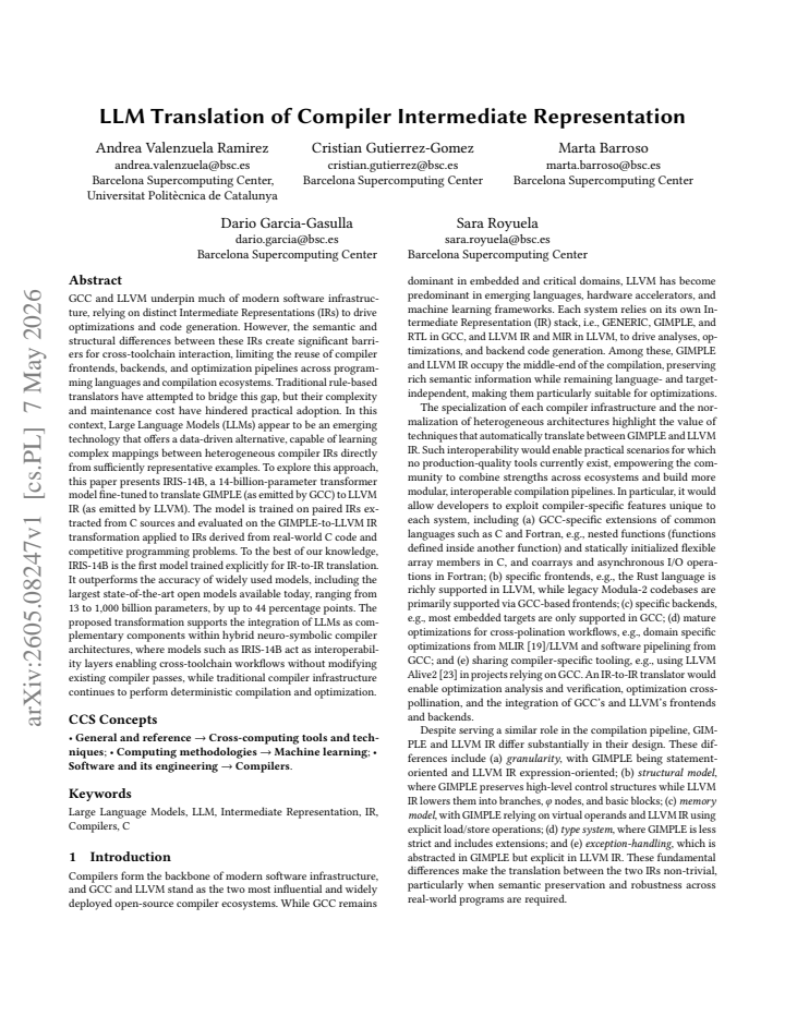 First page