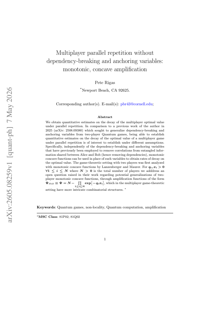 First page