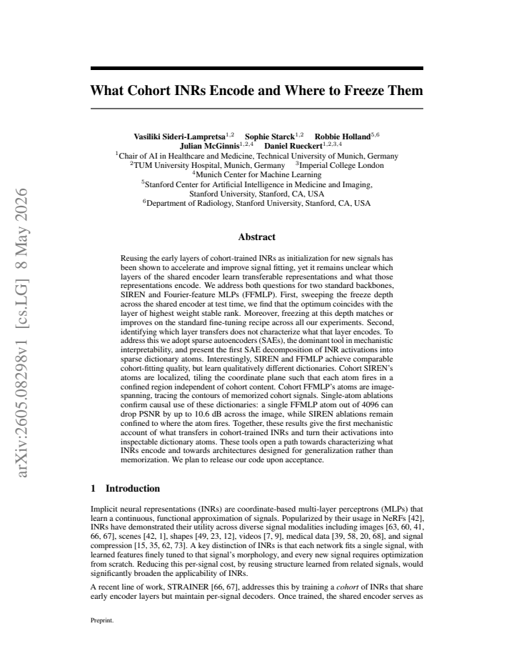 First page