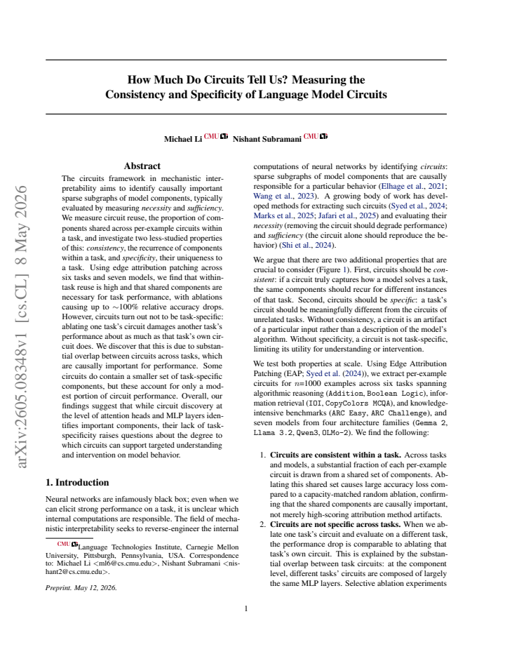 First page