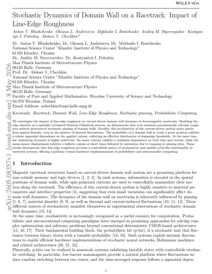 First page