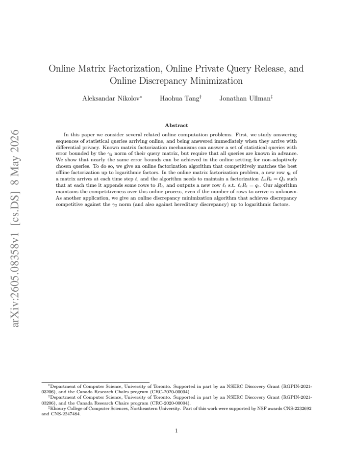 First page