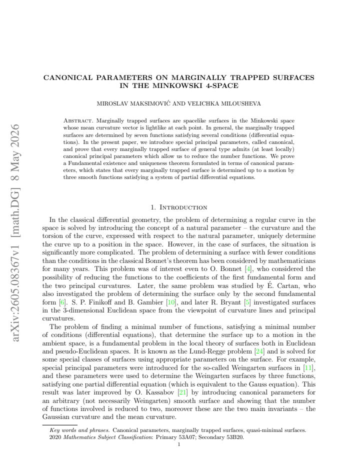 First page