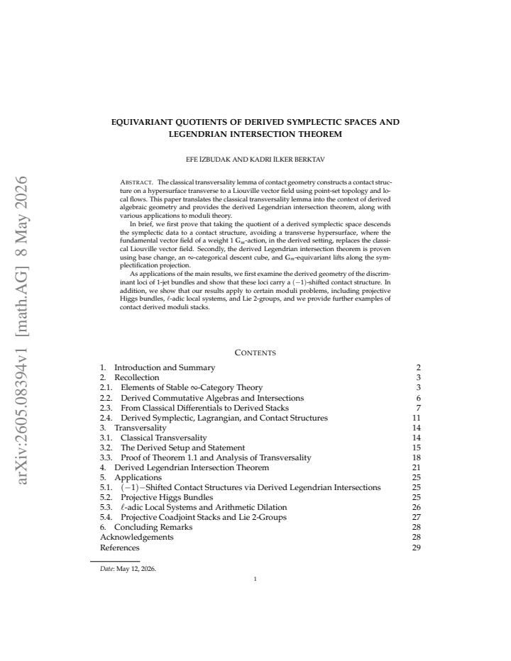 First page