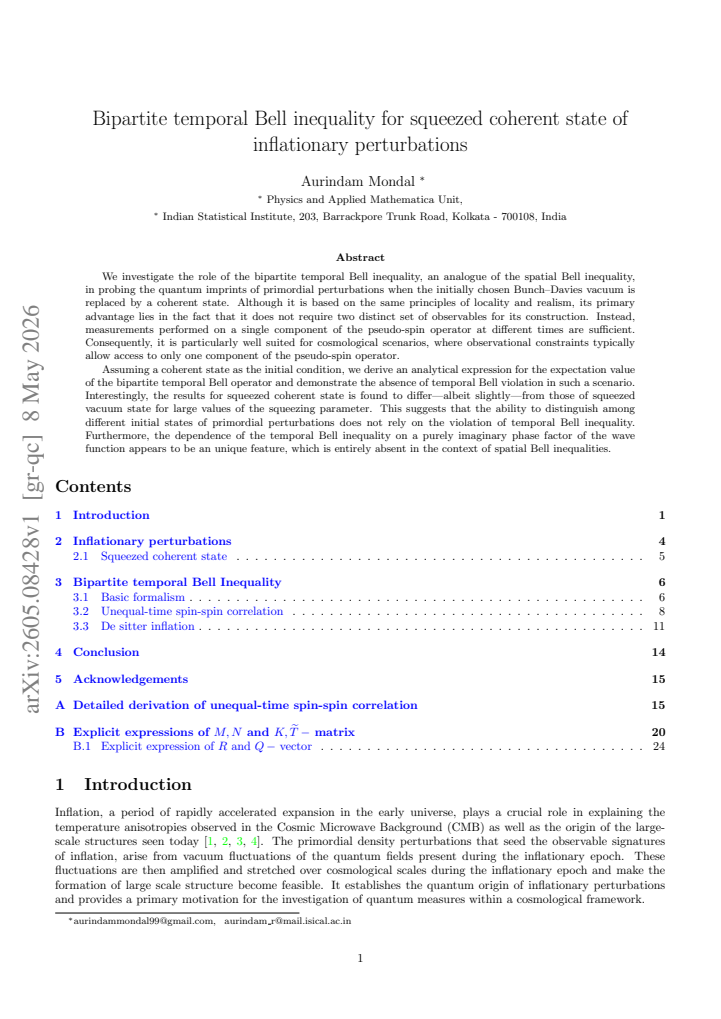 First page