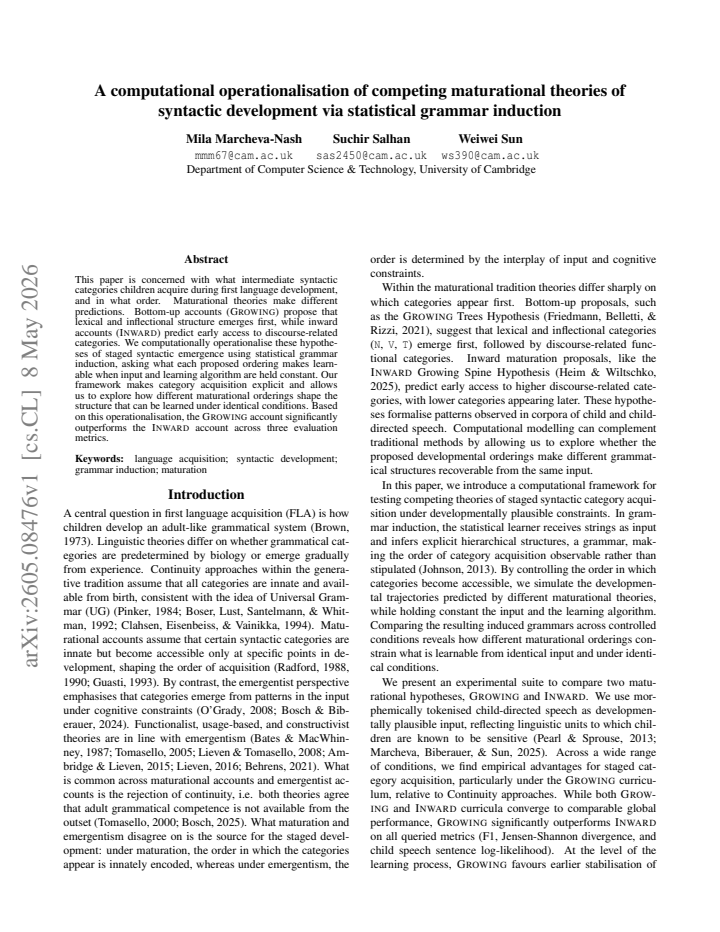 First page
