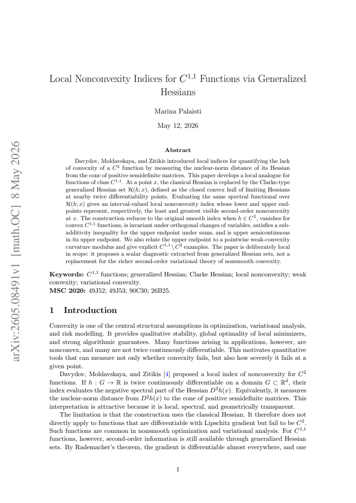 First page