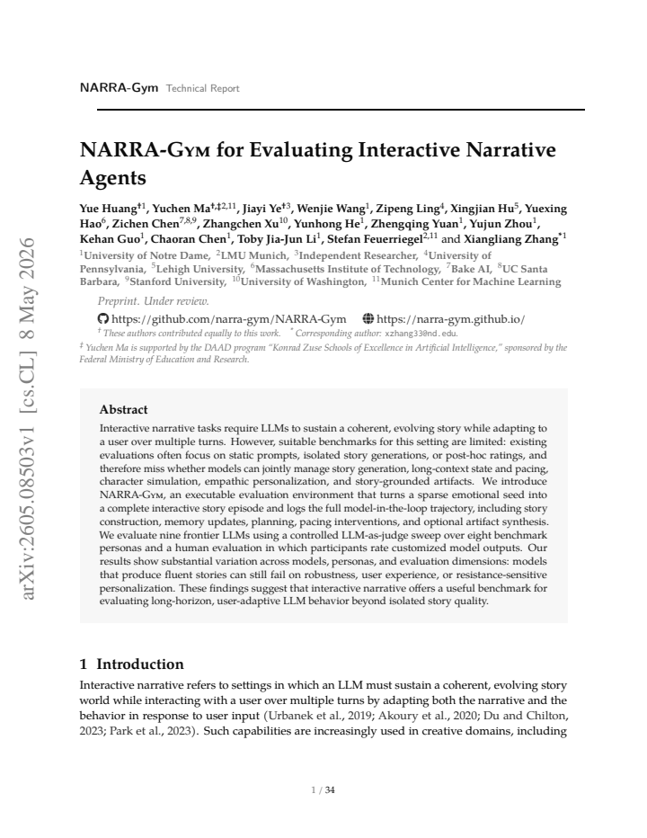 First page