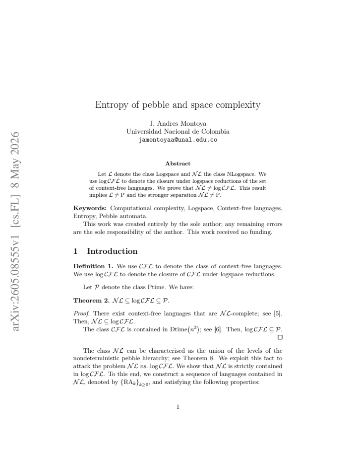First page