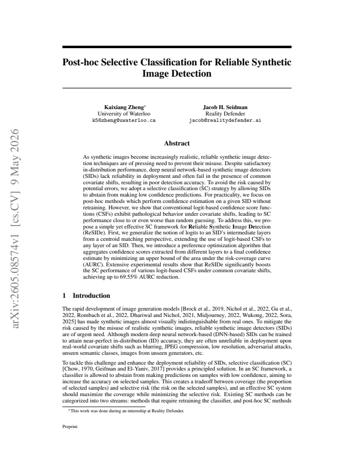 First page