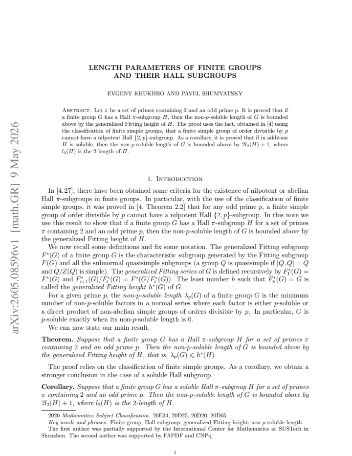 First page