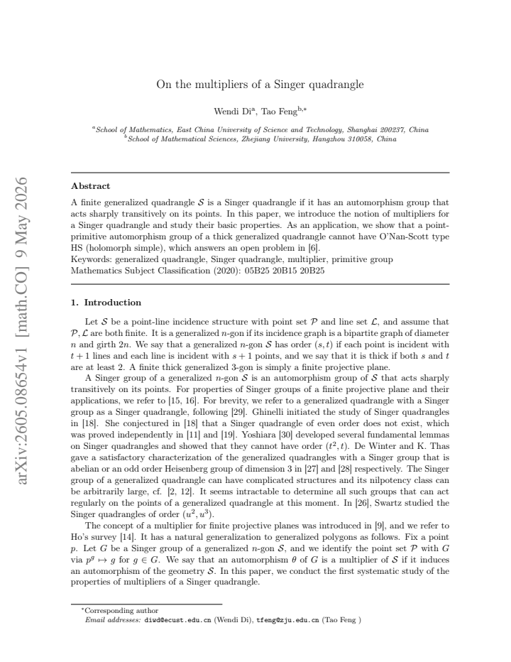 First page