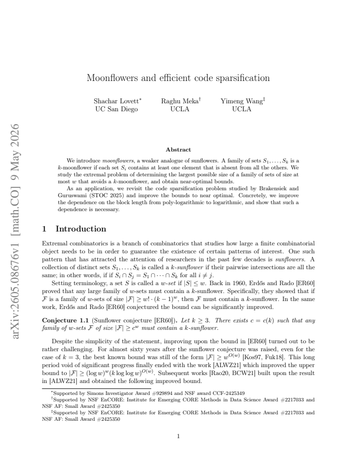 First page