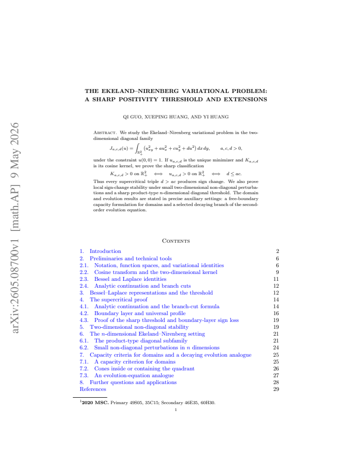 First page