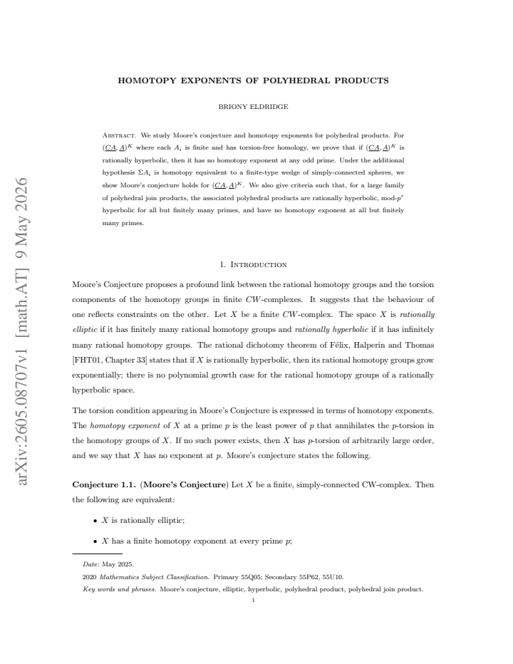 First page