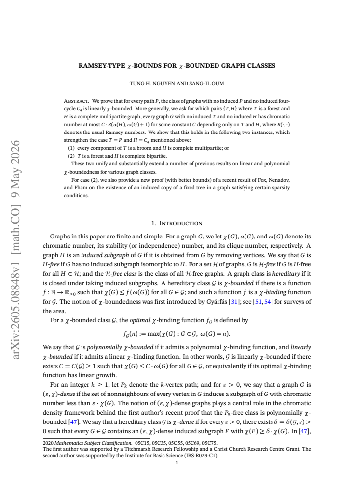 First page