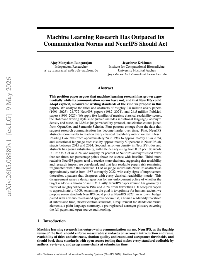 First page