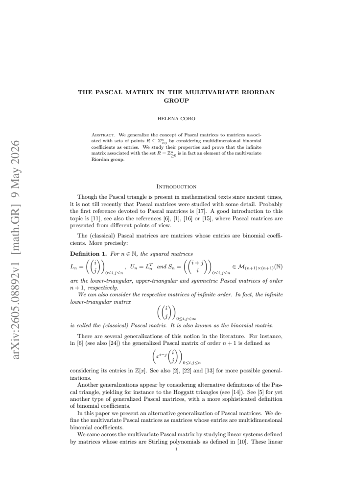 First page
