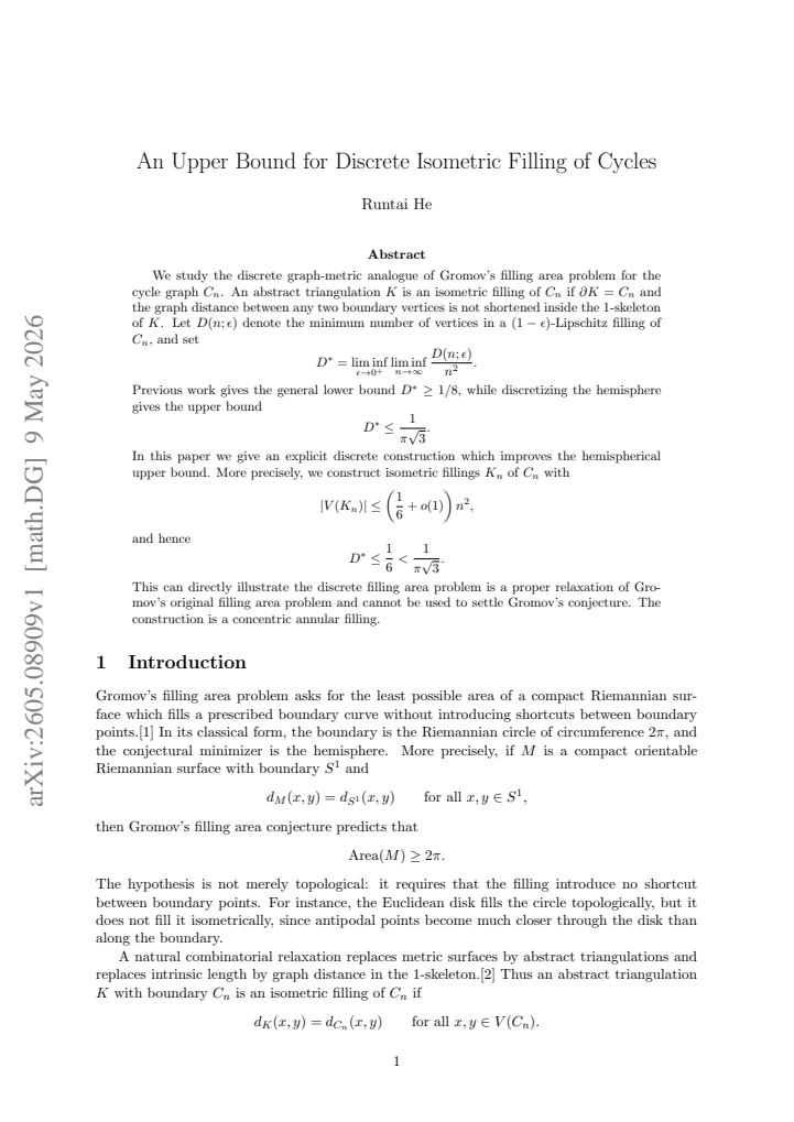 First page