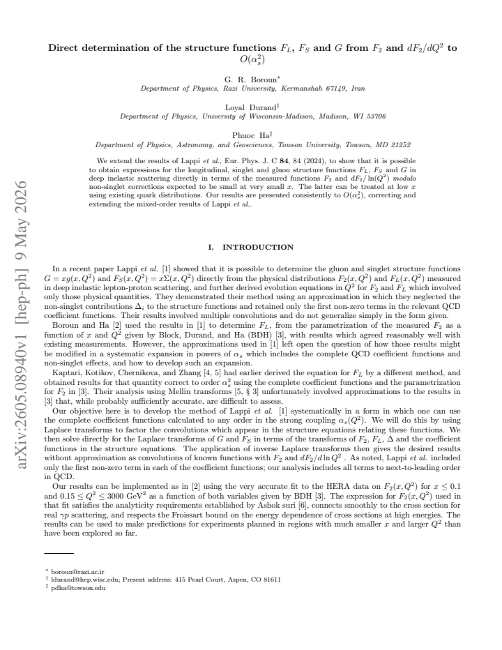 First page