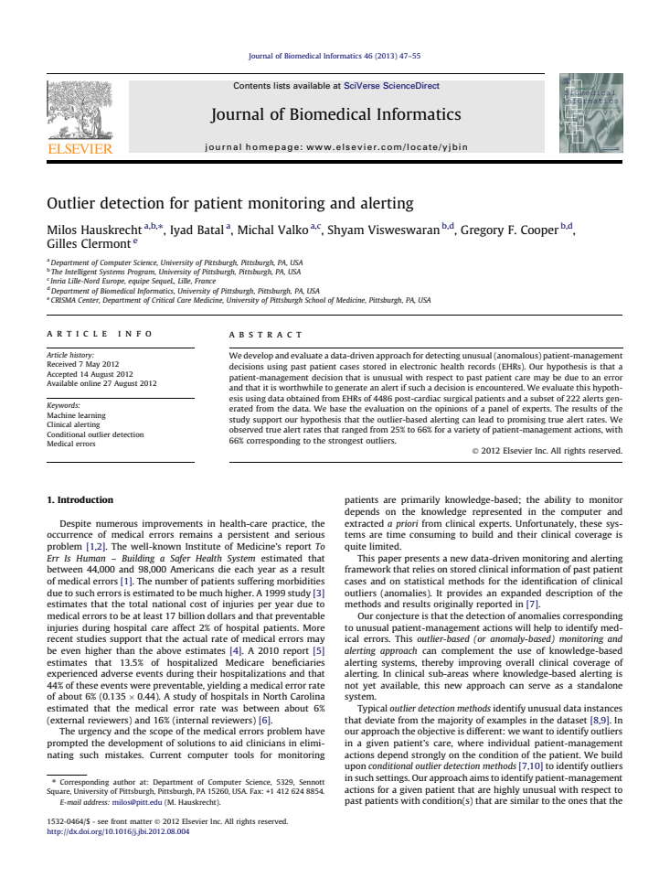 First page