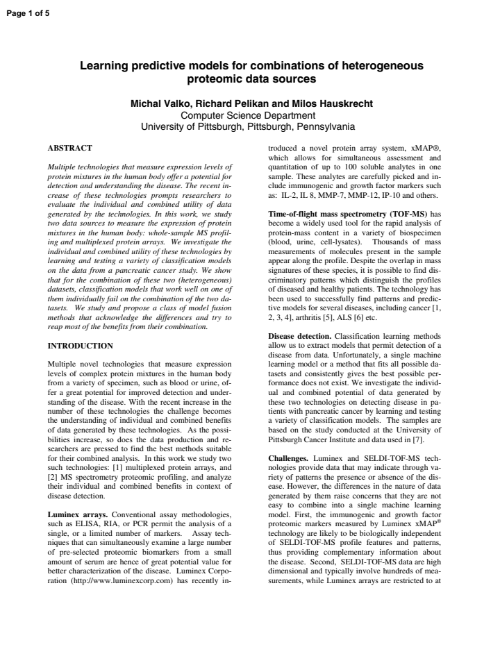 First page