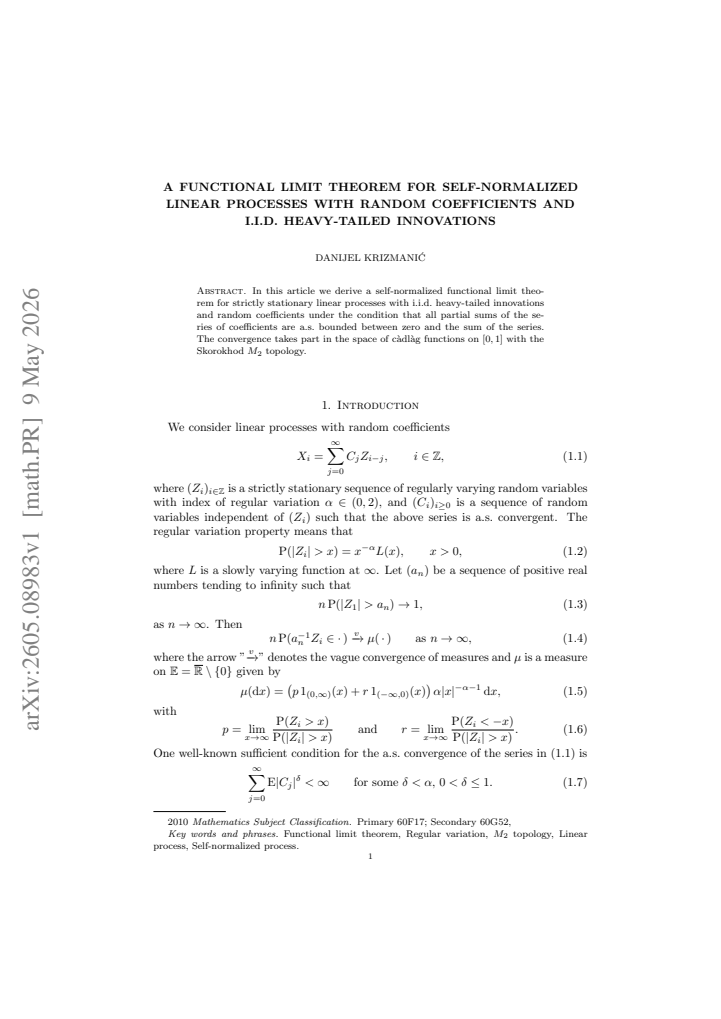 First page