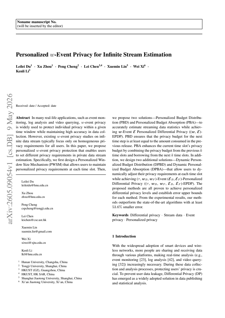 First page