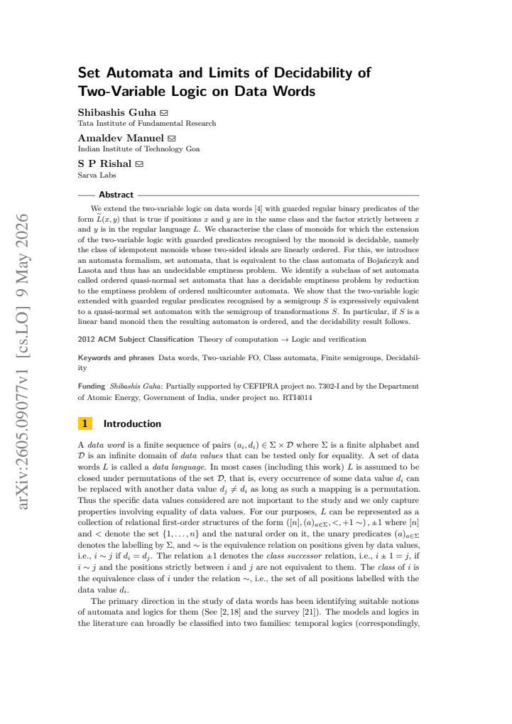 First page