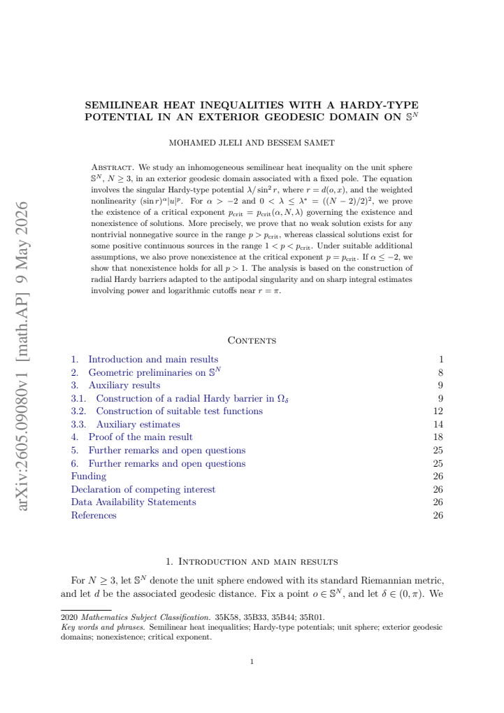 First page