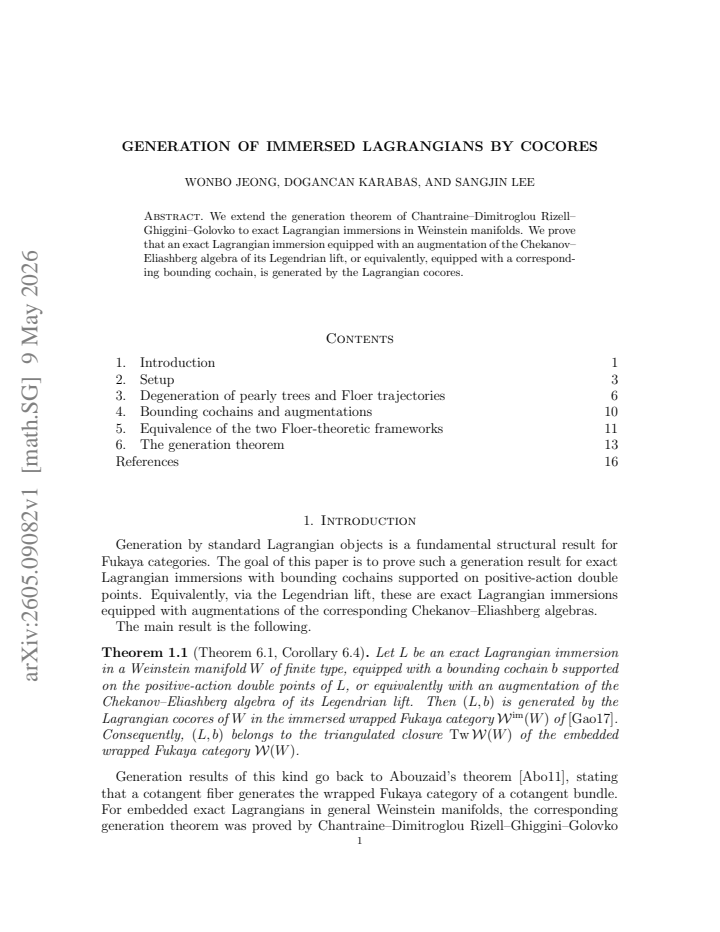First page