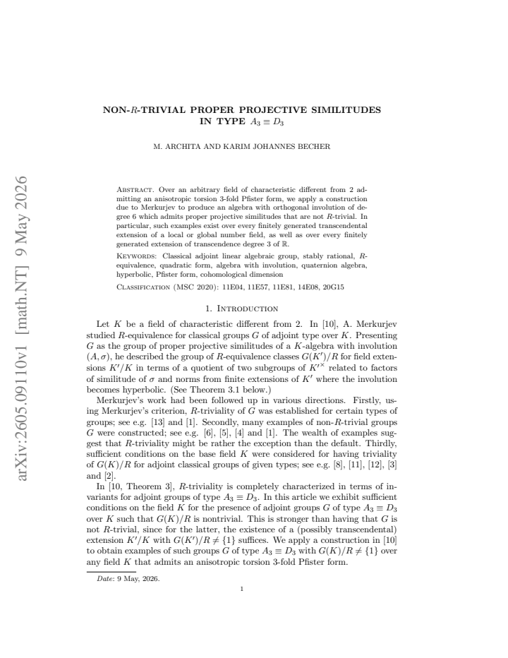 First page