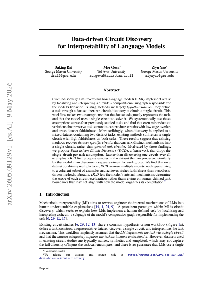 First page