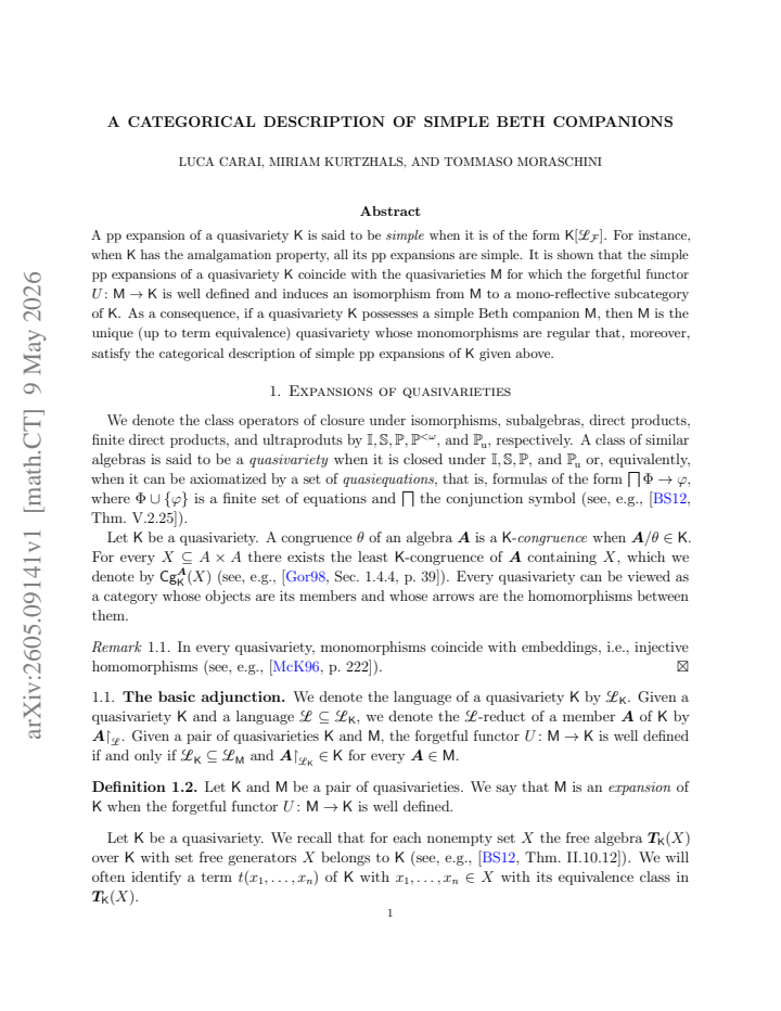 First page
