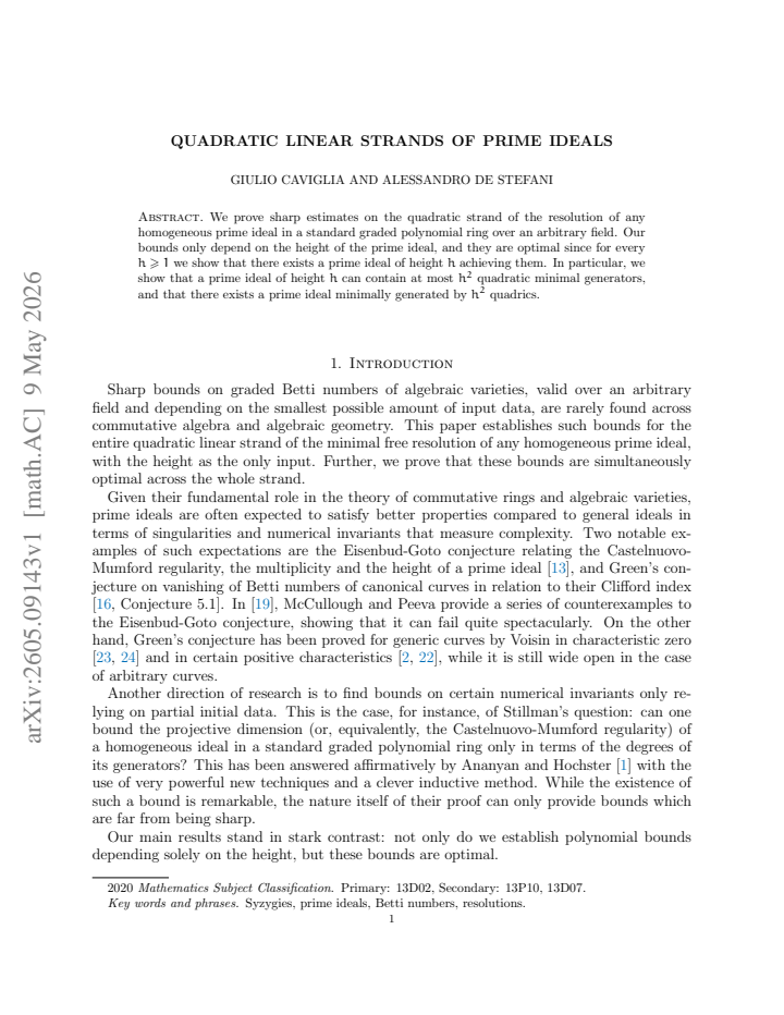 First page
