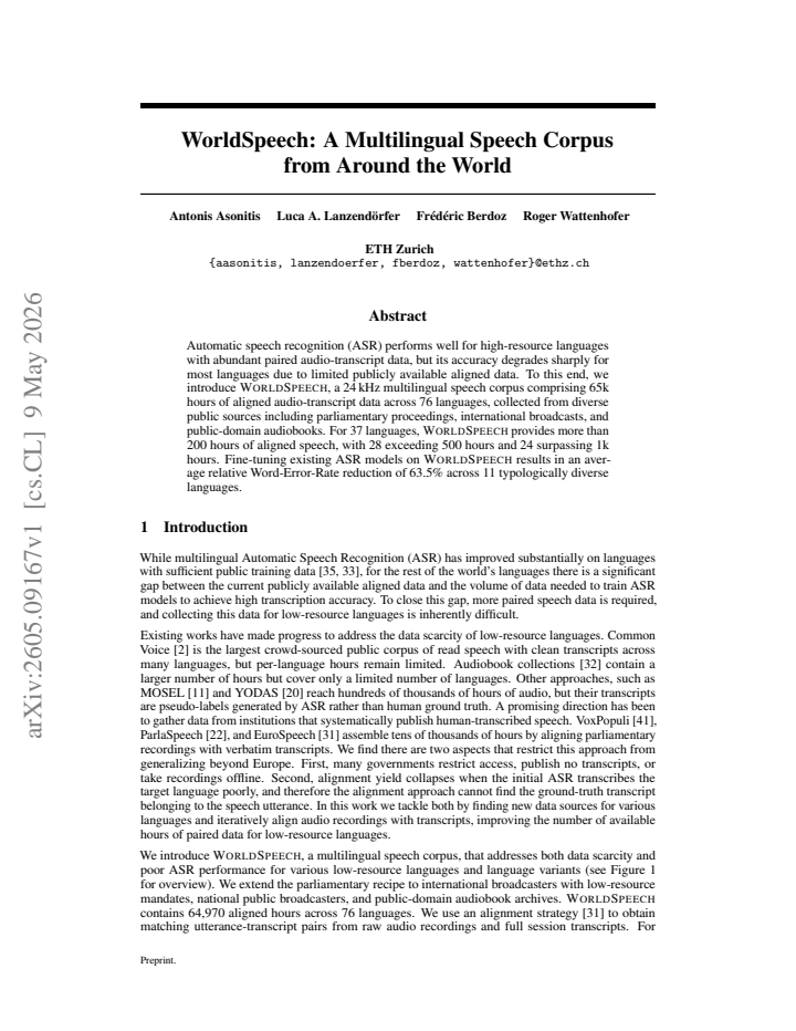 First page
