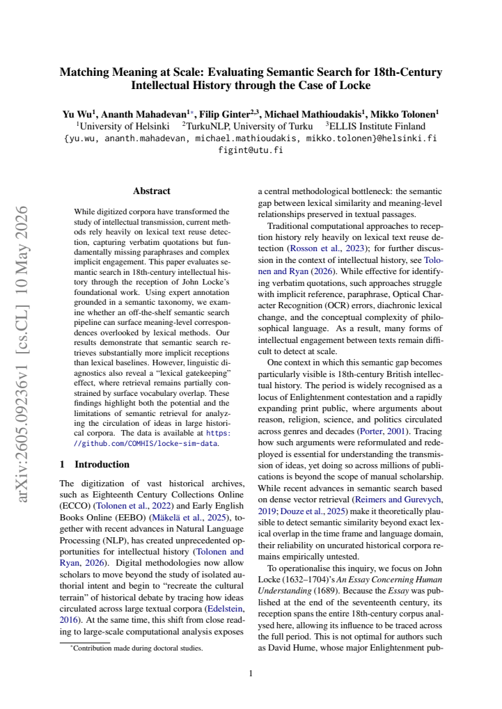 First page