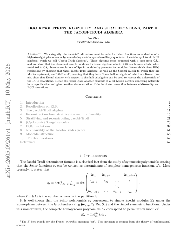 First page