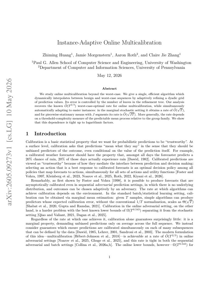 First page