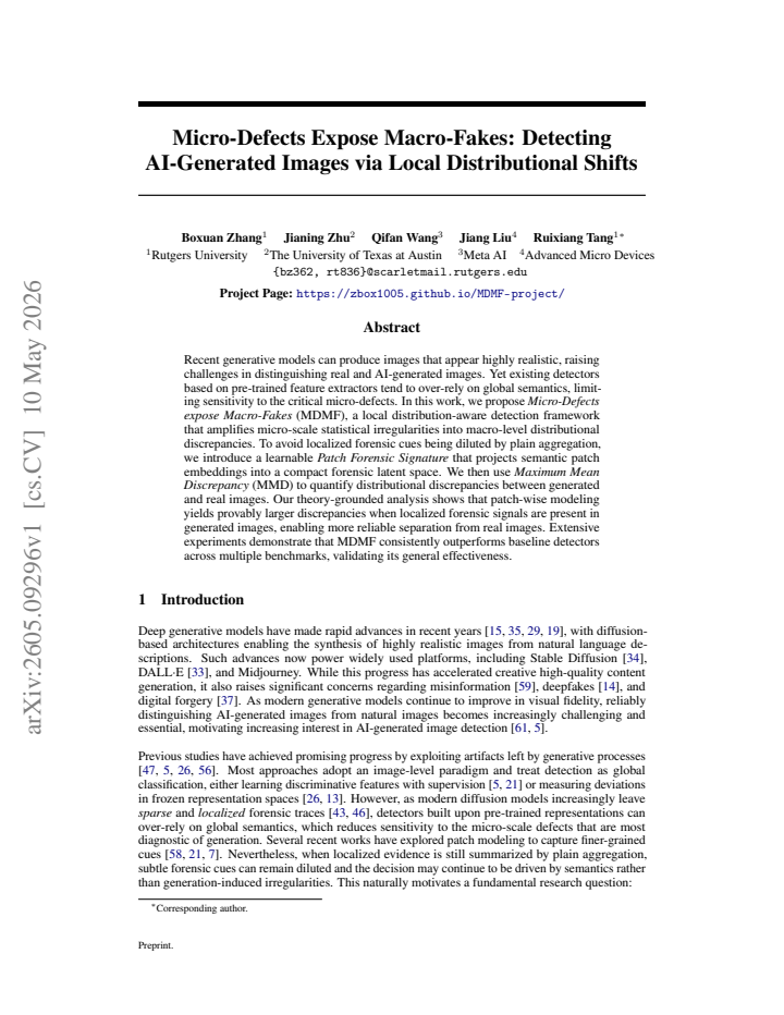 First page